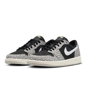 Nike Air Jordan 1 Retro Low OG Black Cement size 7